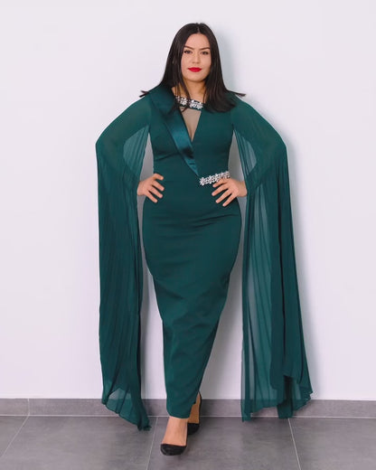 Robe longue mauve